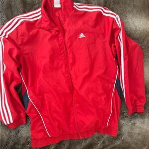 adidas Red Lightweight Jacket